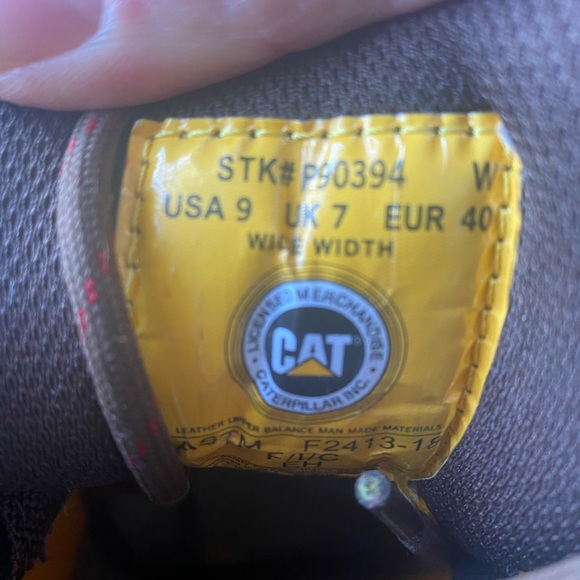 Cat Brand leather boots size 9 women’s / 7 men’s - Picture 4 of 4